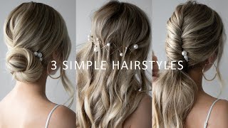 HOW TO EASY Prom Hairstyles 👸🏼 Prom Wedding Bridal Hair [upl. by Henriha]