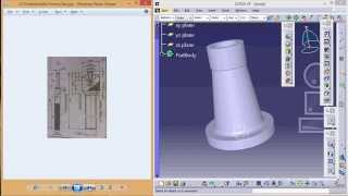 CATIA V5 Tutorial\Beginners\ Screw Jack Assembly\Body part1 [upl. by Nonnair]