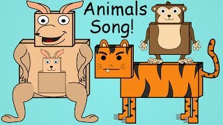 Animal Names Song 1  Fun Animal Song For Kids [upl. by Yanetruoc664]