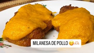 MILANESA DE POLLO EN SALSA NAPOLITANA  Fácil y rápida  Recetas con Fuccz [upl. by Notslar]