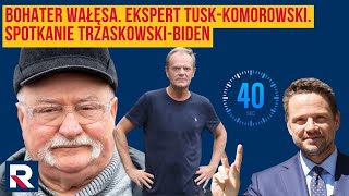 Bohater Wałęsa Ekspert TuskKomorowski Spotkanie TrzaskowskiBiden  M Hołda  Polityczna Kawa [upl. by Isidoro]