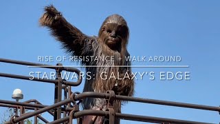 Star Wars Rise of the Resistance  Galaxys Edge Easter Eggs amp Ambience  Hollywood Studios [upl. by Eelessej839]