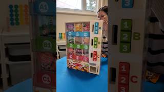 Snacks vending machine SO CUTE 🥹🧮💙amazonfinds asmr restockasmr cleaningwithgabie [upl. by Anirbak]