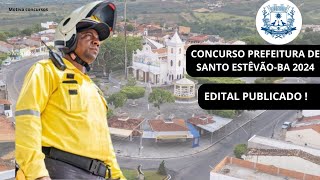 CONCURSO PREFEITURA DE SANTO ESTÊVÃOBA 2024 [upl. by Hardwick]