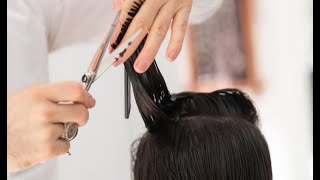 Medium Length Shag Layered Haircut Tutorial Full Step  Diamond Layered cut  Shape Concave Layers [upl. by Erle]