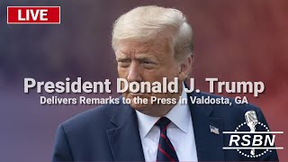 LIVE REPLAY President Trump Delivers Remarks to the Press in Valdosta GA  93024 [upl. by Essilem354]