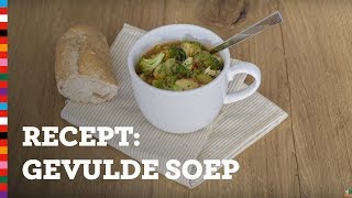 Gezond recept gevulde soep van restjes [upl. by Marabel]