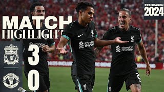 HIGHLIGHTS Liverpool 30 Manchester United  Sellout crowd for USA Tour win [upl. by Maidie]