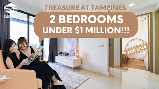 CHEAP 2 BEDROOMS UNDER 1M  TREASURE AT TAMPINES  JUST TOP [upl. by Delaney]