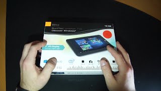 55 Windows Tablet Wintron 70 Trekstor Unboxing and Teardown [upl. by Rhines936]