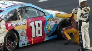 Cable Causes Red Flag and Damage for Kyle Busch [upl. by Jolda611]