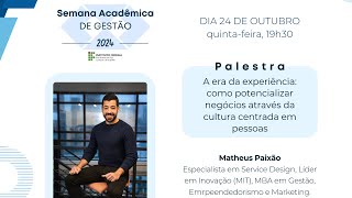 PALESTRA Inovação e Sustentabilidade com Edson Francischetti [upl. by Ytsim377]