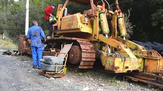 Salvaging an Abandoned Terex 40 ton Bulldozer Will it Start [upl. by Llecrep]