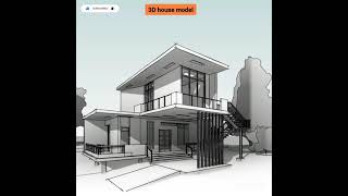 3D home design  3D drawing  3D model making  house plan Shorts [upl. by Sapienza]