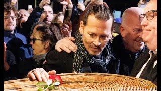 Johnny Depp carries Friend Shane MacGowan casket RIP [upl. by Hayidah]