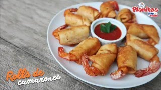 Rollitos de camarones con Planitas Pan Pepín [upl. by Nylyoj250]