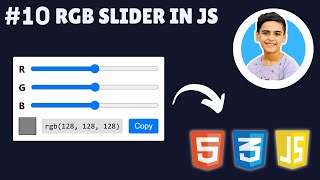 RGB Color Slider Using HTML CSS amp JavaScript with Full EXPLANATION in Hindi  Project 10 [upl. by Harman]