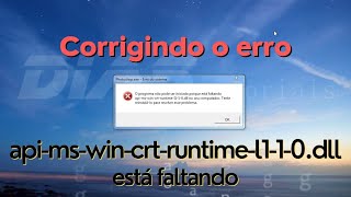 Baixar e corrigir erro da DLL apimswincrtruntimel110dll [upl. by Laerdna]