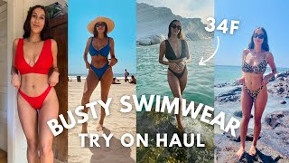 ✨SWIMSUIT TRY ON HAUL FOR LARGE CHESTS  Best Bikini Tops for Bigger amp Fuller Bust [upl. by Ennaeerb]