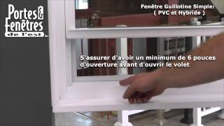 Fenêtre à Guillotine Simple en PVC Hybride [upl. by Anelac769]