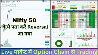 LIVE TRADING WITH OPTION CHAIN  TOMORROW NIFTY 50 ANALYSIS [upl. by Yrocej]