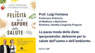 Prof Fontana  Domande e risposte 7 Le diete iperproteiche sono dannose per la salute [upl. by Adrial]