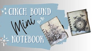 Mini Christmas Spiral Notebook  Tutorial [upl. by Obediah]