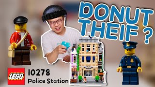 One day as a LEGO policeman  LEGO 10278 Police Station Review  Speed Build [upl. by Ibbison]