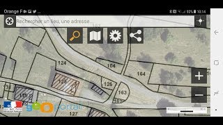 Cadastre smartphone voir déclaré en mairie localiser limite terrain borne Géoportail TutoSmartphone [upl. by Anazus]