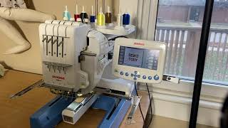 I Got a MultiNeedle Embroidery Machine Janome MB4 [upl. by Fidelio]