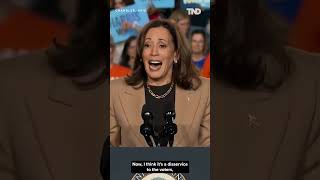 Kamala Harris says Trumps decision not to debate again before Election Day is weak move [upl. by Akoek]