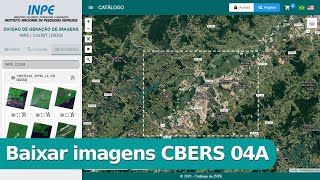 Baixar imagens CBERS 04A de 2 e 8 m no catálogo do INPE [upl. by Steinman751]