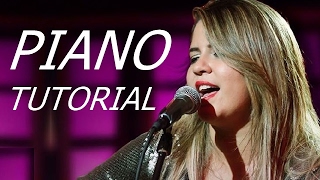 Eu Sei De Cor  Marília Mendonça Piano Tutorial [upl. by Lecrad]