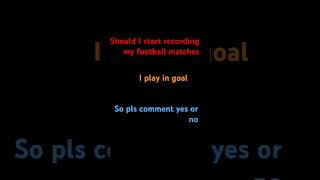 Record my football matches [upl. by Aikimat325]