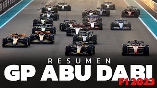 Resumen del GP de Abu Dabi  F1 2023  Víctor Abad [upl. by Elleirol]