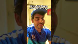 When Rohit Sharma meets Hardik Pandya cricket mumbaiindians ipl [upl. by Lancaster]