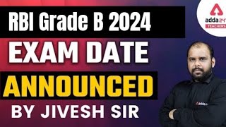 RBI Grade B Exam Date 2024  Check Exam Date [upl. by Mutua747]