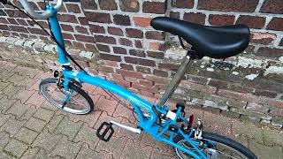 B75 Brompton Folding Bike Review 2019 AkubraBromptonGirl Velo [upl. by Ahsikyw]