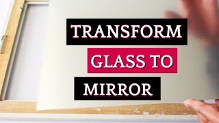 How To Quickly Turn Glass to Mirror In 4 Steps  Mirror Spray Paint  Home Decor Ideas [upl. by Liba]