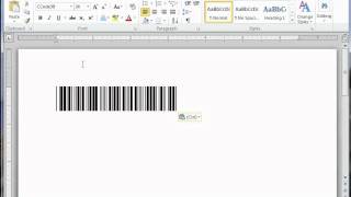 How to create a barcode in Word for free [upl. by Alilad]