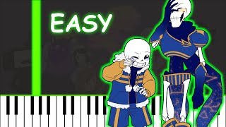 Fallen Down  Undertale  Easy Piano Tutorial [upl. by Yuht]