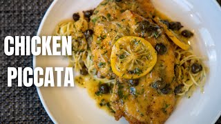 Buttery Lemony Chicken Piccata  With Capers amp Angel Hair Pasta [upl. by Ierbua100]