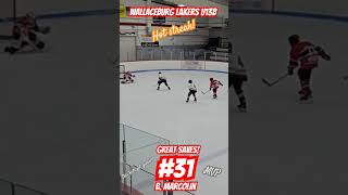 31 B Marcolin Great saves mvp goalie hockey icehockey canada nhl ohl shorts short save [upl. by Regni]