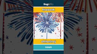 🇬🇧🇸🇰 firework  ohňostroj  vocabulary builder  learn English  naučme sa anglicky [upl. by Hasile]