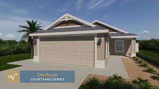 The Villages Florida Courtyard Villas Durham Floor Plan [upl. by Atikahc]