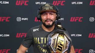 UFC 256 Deiveson Figueiredo Postfight Interview [upl. by Joli]