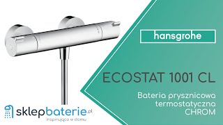 ECOSTAT 1001CL Bateria prysznicowa termostatyczna natynkowa Chrom HANSGROHE 13211000SklepBateriepl [upl. by Elmo]