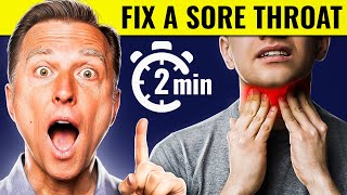 The 2Minute Sore Throat Solution [upl. by Ilohcin]