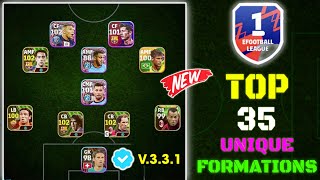 Top 35 New Unique Formations Update In eFootball 2024 Mobile  New Hidden Formations In eFootball 🤩 [upl. by Irafat11]