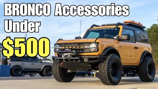 Top 15 Bronco Accessories under 500 [upl. by Ahsratan]